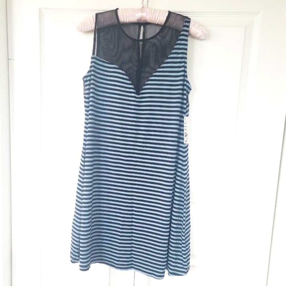 AIKO Swing Tank Dress with Mesh details, S